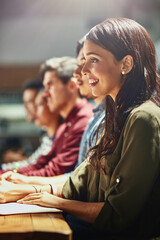 Sticker - Filling their minds with creative ideas. Shot of a team of designers sitting in a meeting together.