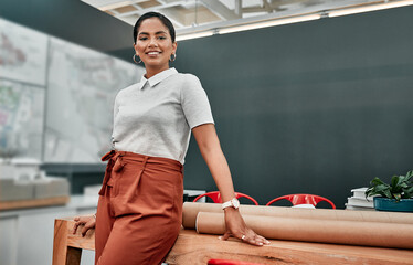 Poster - Shes got that go-getter mindset. Portrait of a young architect standing in an office.