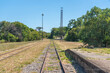 Abandoned railroad tracks in Brazil
