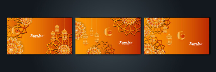 Islamic Background Design for Ramadan Kareem Vector Template Illustration