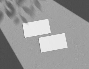 Poster - Background for business card mock-up. Business card design background. 3D rendering illustration.