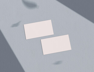 Poster - Background for business card mock-up. Business card design background. 3D rendering illustration.