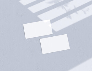 Poster - Background for business card mock-up. Business card design background. 3D rendering illustration.