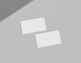 Poster - Background for business card mock-up. Business card design background. 3D rendering illustration.