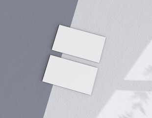 Poster - Background for business card mock-up. Business card design background. 3D rendering illustration.