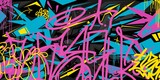 Fototapeta Młodzieżowe - Modern Flat Colorful Abstract Graffiti Style Vector Illustration Background Template