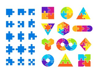jigsaw. clear puzzle pieces, effective partnership or connection metaphor. assemble play, diverse pu
