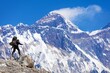 © Daniel Prudek - Mount Everest seen from Kongde village with tourist