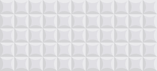 Wall Mural - geometric tile white 3d background. geometric texture pattern. simple square tile pattern for decor 