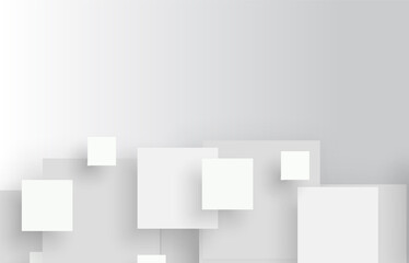 Poster - Grey geometric business background with gear shape. Vector illustration