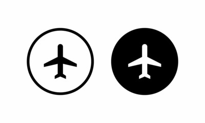 Flight, Airplane Mode Icon Vector. Plane Sign Symbol