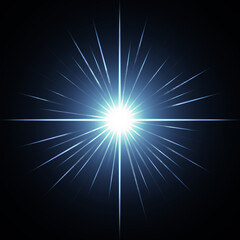 Wall Mural - Star, Lens Flare, Sun Light, Solar Energy Concept, Light pattern