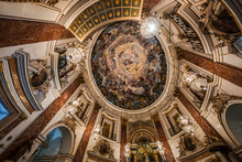 Inside The Basilica To The Virgin Of The Forsaken In Valencia, Spain
