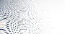 Dotted Vector Abstract Background, Light Grey Dots In Perspective Flow, Dotty Texture Abstraction, Big Data Technology Image, Cool Backdrop.