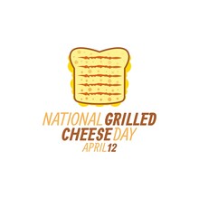 Vector Graphic Of National Grilled Cheese Day Good For National Grilled Cheese Day Celebration. Flat Design. Flyer Design.flat Illustration.