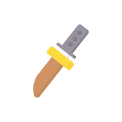 Sticker - knife in a brown leather case