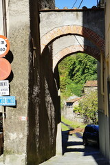 Wall Mural - Alleyway of Borgo a Mozzano in Garfagnana, Tuscany, Italy