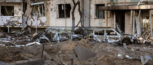 Residential Building After Russian Rocket Attack On Kyiv