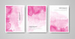 © REZI - Set of bright colorful vector watercolor background. Abstract illustration