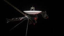 Voyager Space Probe - Spacecraft In Space (3d Illustration)