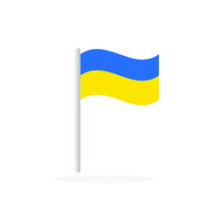 Wall Mural - Flag of Ukraine. Vector illustration. Ukraine national flag icon.