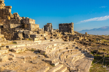 Wall Mural - Ancient city Hierapolis in Turkey