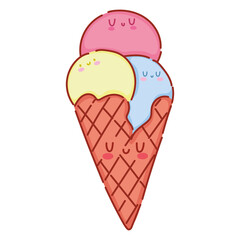 Sticker - ice cream dessert