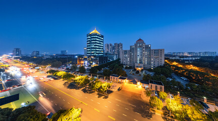 Wall Mural - Night view of Jiangyin City, Jiangsu Province, China