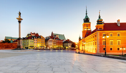 Wall Mural - Old town square, Warsaw, Poland.