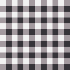 Poster - Black and white squares vector seamless repeat pattern print background