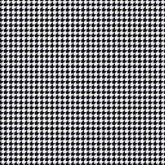 Poster - black and white Houndstooth pattern seamless repeat pattern print background