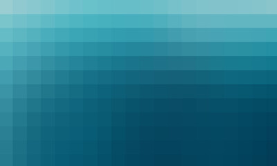 Abstract smooth mosaic tile blue background for any design. Pixel blue turquoise sea water background with copy space for your text.