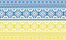 Ukraine flag yellow and blue colors pattern illustration national background traditional
