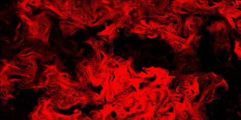 Wall Mural - red abstract light smoke background on black, red smoke love background on black solid 3d illustrati