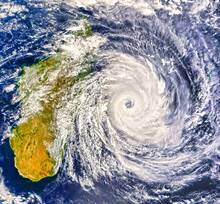 Cyclone Batsirai. Digital Enhancement. Elements By NASA