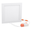 powerful round recessed LED lantern for mounting on the ceiling without a logo on a white isolated background