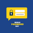 world password day vector graphic great for world password day celebration. flat design. story design. flat illustration. simple and elegant