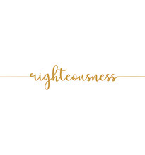 Righteousness, Wall Print Art, Inspirational Quote, Modern Art Poster, Minimalist Print, Home Wall Decor, Cute Text On White Background, Nice Card, Religious Banner, Vector Illustration