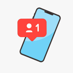 Poster - social network and mobile device concept. graphic for websites, web banner. illustration