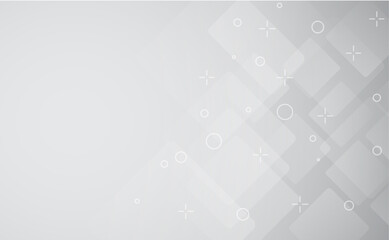 Poster - Abstract white and gray hexagonal design of decoration background. Use for ad, poster, artwork, template design.