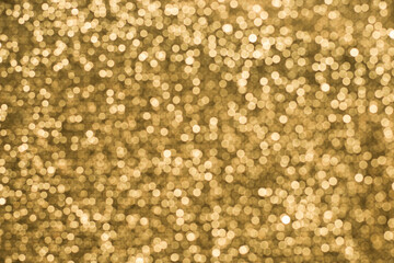 Wall Mural - Texture of shiny sparkling lurex fabric golden color.