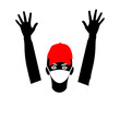 © klopo - illustration of face with a mask covering the nose and mouth to avoid the corona virus