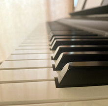 Closeup Shot Of A Piano Keys