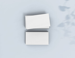 Poster - Background for business card mock-up. Business card design background. 3D rendering illustration.
