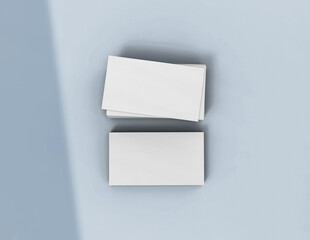 Poster - Background for business card mock-up. Business card design background. 3D rendering illustration.
