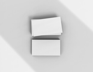 Poster - Background for business card mock-up. Business card design background. 3D rendering illustration.