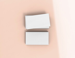 Poster - Background for business card mock-up. Business card design background. 3D rendering illustration.