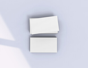 Poster - Background for business card mock-up. Business card design background. 3D rendering illustration.
