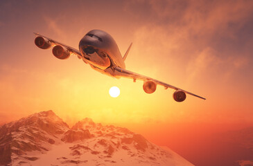 Wall Mural - Passenger plane