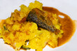 Kerala Style Yellow Tapioca With Fish Curry